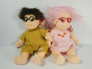 Ty Beanie Kid - Specs And Luvie (10 Inch) - Mwmts Stuffed Animal Toy