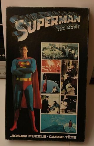 1978 Vintage Superman The Movie 200 Piece Jigsaw Puzzle