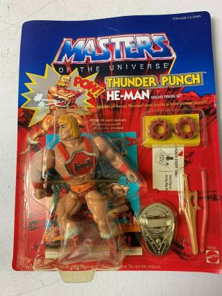 1984 Mattel Thunder Punch Motu He - Man Masters Of The Universe - Unpunched