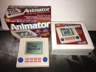 Vintage 1980s Etch A Sketch Animator -,  Complete And Foam