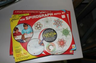 1967 Kenner Spirograph Complete Set With 2 Refill Kits