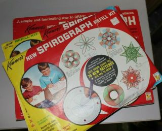 1967 Kenner Spirograph Complete Set With 2 Refill Kits 2