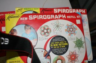 1967 Kenner Spirograph Complete Set With 2 Refill Kits 5