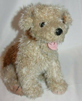 Ty Toffee Dog Puppy Brown Tan Beige Plush Terrior Stuffed Animal 17 “ Tag 1992