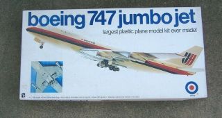 Entex 1:100 Scale Boeing 747 - 100 Plastic Kit