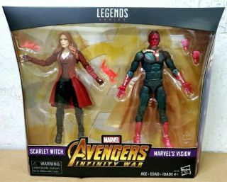 Hasbro Marvel Legends Avengers Infinity War Scarlet Witch & Vision 2 Pack