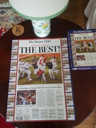 Red Sox 2007 World Champions The Boston Globe The Best Jig Saw Puzzle
