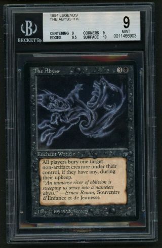 1x Bgs 9 The Abyss (quad, ) Mtg Legends - Kid Icarus -