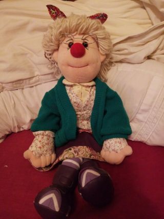 22 " Granny Garbanzo Plush Doll From Big Comfy Couch 1997 Adorable