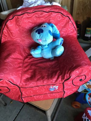 Blues Clues Thinking Chair Foam Removable Cover & Blue Puppet