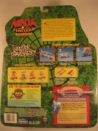 1997 Teenage Mutant Ninja Turtles TMNT Next Mutation Street Surfin Leo MOC 4