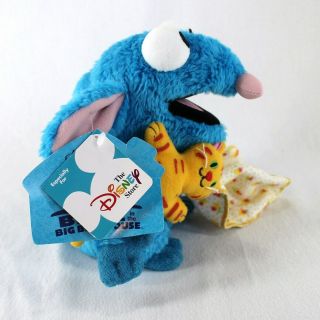 Disney Store Bear in the Big Blue House Plush Tutter Mouse with Blanket Blue 7 