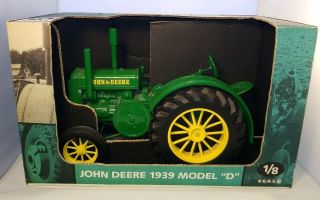 Vtg Signed John Deere 1939 Model D Toy Tractor 1:8 Scale Nib Rare Joseph Ertl