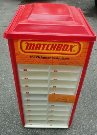 1984 Vintage Matchbox Rotating Store Display Case With Box