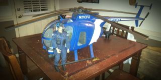 21st Century Toys 1/6 Scale 500 Police Helicopter W/ 12in Pilot