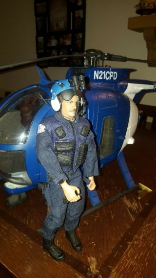 21st Century Toys 1/6 Scale 500 Police Helicopter w/ 12in Pilot 2