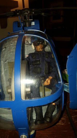 21st Century Toys 1/6 Scale 500 Police Helicopter w/ 12in Pilot 9