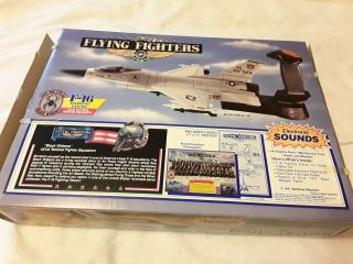 VTG 1989 HASBRO FLYING FIGHTERS F - 16 FIGHTING FALCON ELECTRONIC SOUND OPEN BOX 8