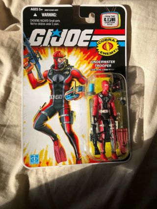 Hasbro G.  I.  Joe Wave 12 Cobra Diver (water Element) Action Figure