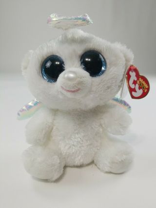 Halo The Angel Bear (6 Inch) Ty Beanie Boo - With Tags