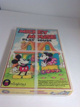 Vintage Disney Mickey Mouse Play House Colorforms 689 In Package Mib
