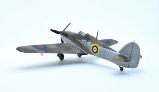 1/72 Built & Painted - RAF 46 Squadron Hawker Hurricane Mk.  I Norway 1940 3
