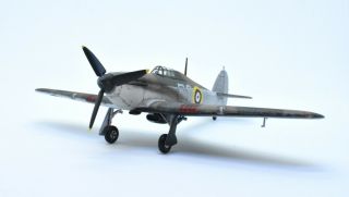 1/72 Built & Painted - RAF 46 Squadron Hawker Hurricane Mk.  I Norway 1940 6