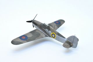 1/72 Built & Painted - RAF 46 Squadron Hawker Hurricane Mk.  I Norway 1940 8