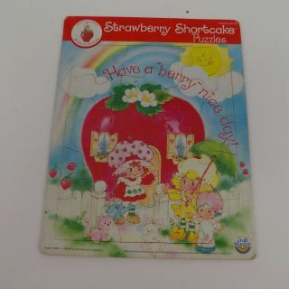 Vintage Strawberry Shortcake Care Bears Tray Puzzle 11 