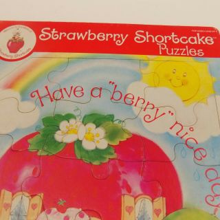 Vintage Strawberry Shortcake Care Bears Tray Puzzle 11 