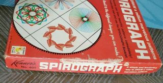 Kenner Spirograph 401 Red Tray Near Complete Good Vintage 1967 Kenner ' s cp 2