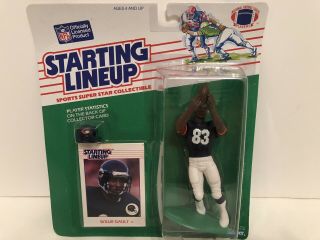 1988 Starting Lineup Willie Gault Figure Card Chicago Bears Football Toy Wr Ut