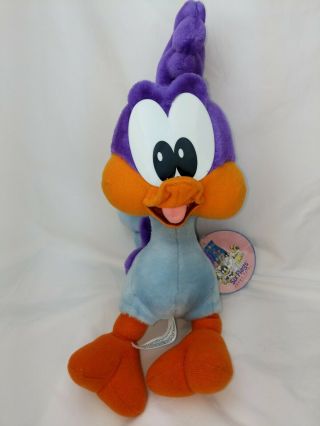 Six Flags Theme Park Baby Road Runner Looney Tunes 14 " Plush Doll Euc With Tags