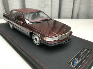 1/18 1993 Cadillac Fleetwood Brougham Red Factory Authorization