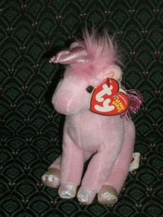 Ty Beanie Baby Fairytale Pink Unicorn Mwmt 2004 Retired Htf