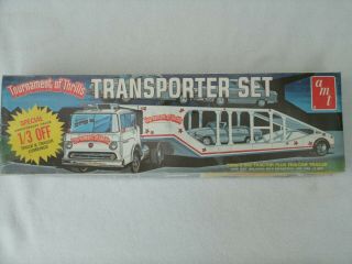 Vintage Amt Tournament Of Thrills Transport Set 1:25 Model Semi Truck Kit T447