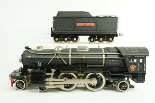 Mth Standard Pennsylvania Tinplate Crackle 392e 4 - 4 - 2 Steam Engine And Tender