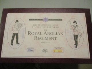 W.  Britains 54mm Glossy Set 5294 The Royal Anglian Regiment Set