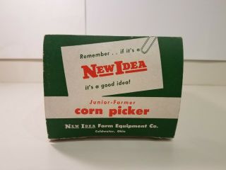 Vintage 1950 ' s Idea Farm Toy 1/16 Junior Farmer Corn Picker By Topping w/Box 7