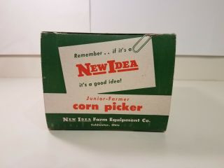 Vintage 1950 ' s Idea Farm Toy 1/16 Junior Farmer Corn Picker By Topping w/Box 9