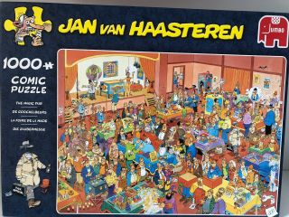 Jan Van Haasteren " The Magic Fair " Jumbo Jigsaw Puzzle,  1000 Piece,  Complete