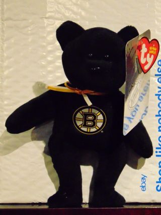 2018 Nhl Boston Bruins 8 " Ty Beanie Baby Hockey Bear