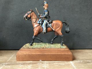 A Fine Model Of A Us Cavalry Sergeant.  1840s?.  54mm Lead