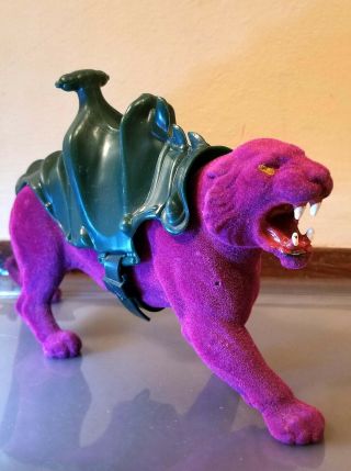 Vintage MOTU He - Man Skeletor ' s Purple Panther Battle Cat 1983 2