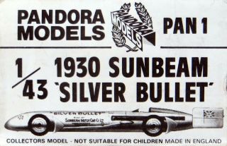 Kaye Don’’s 1930 Sunbeam Silver Bullet Land Speed Record Car Kit by Pandora 3