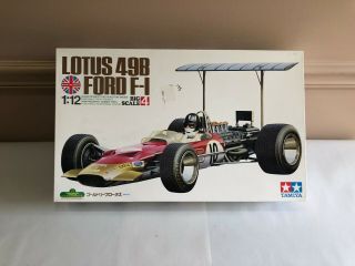 Tamiya Lotus 49b Ford F - 1 Grand Prix Car 1:12 Scale Plastic Kit 12004 Open Box