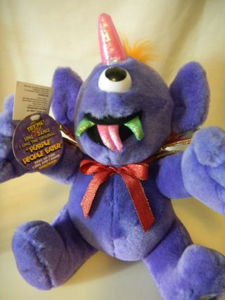 One Eyed One Horned Purple People Eater Singing Plush Toy Dandee 11 " With Tags