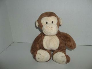 2002 Ty Pluffies Brown Dangles Monkey Plush Beanie Baby 12 " Tall Hard Eyes