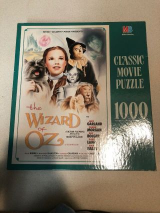 The Wizard Of Oz Classic Movie Poster Puzzle Milton Bradley