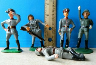 Barclay Manoil Bill Holt Dimestore Hollow Cast Painted Metal German Toy Soldiers